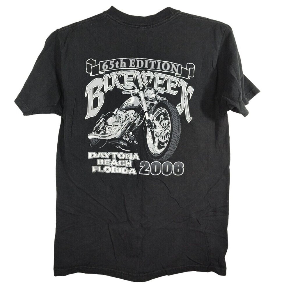 Jerzees 2006 Daytona Bike Week Motorcycle Black T-Shirt Men Women Size M - Picture 4 of 7